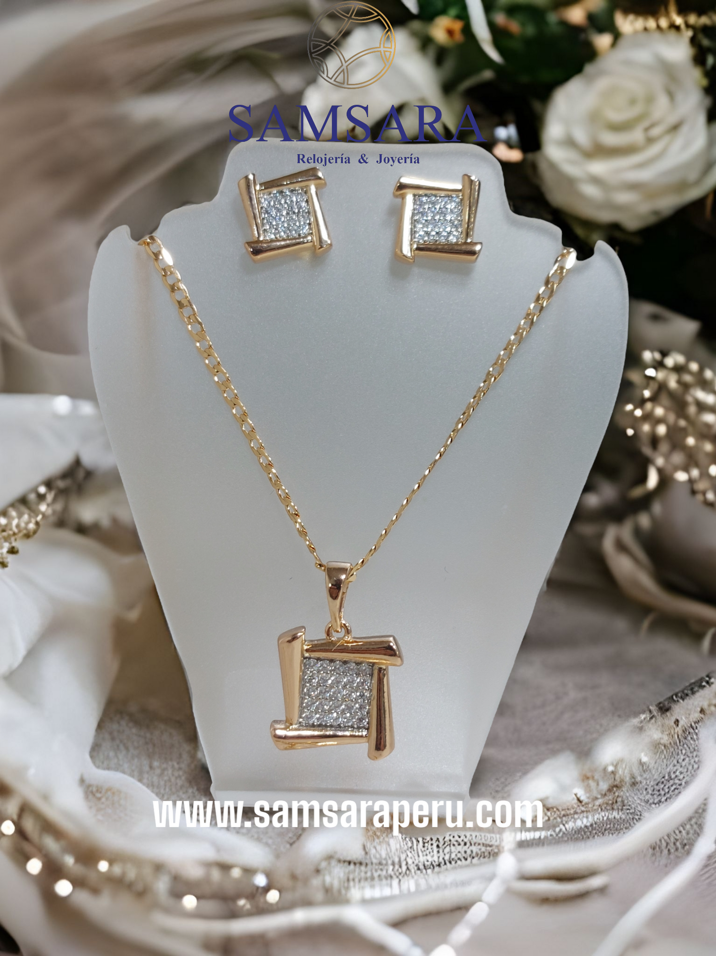 Set Enchapado en oro de 18k, Calidad Garantizada