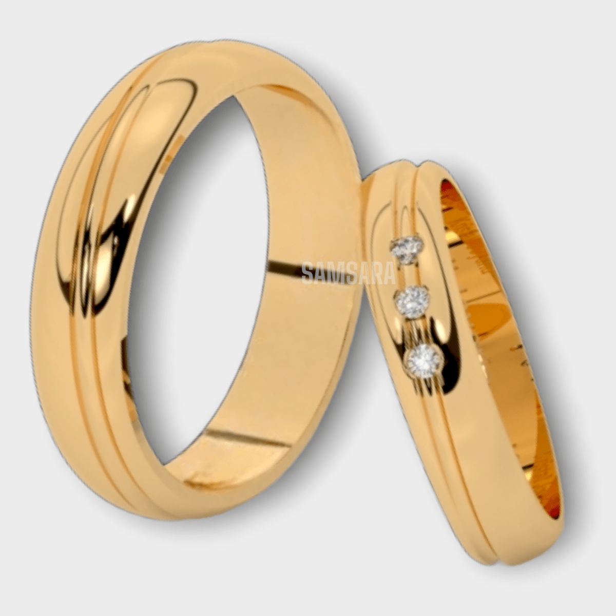 Alianzas de Oro 18k - Samsara