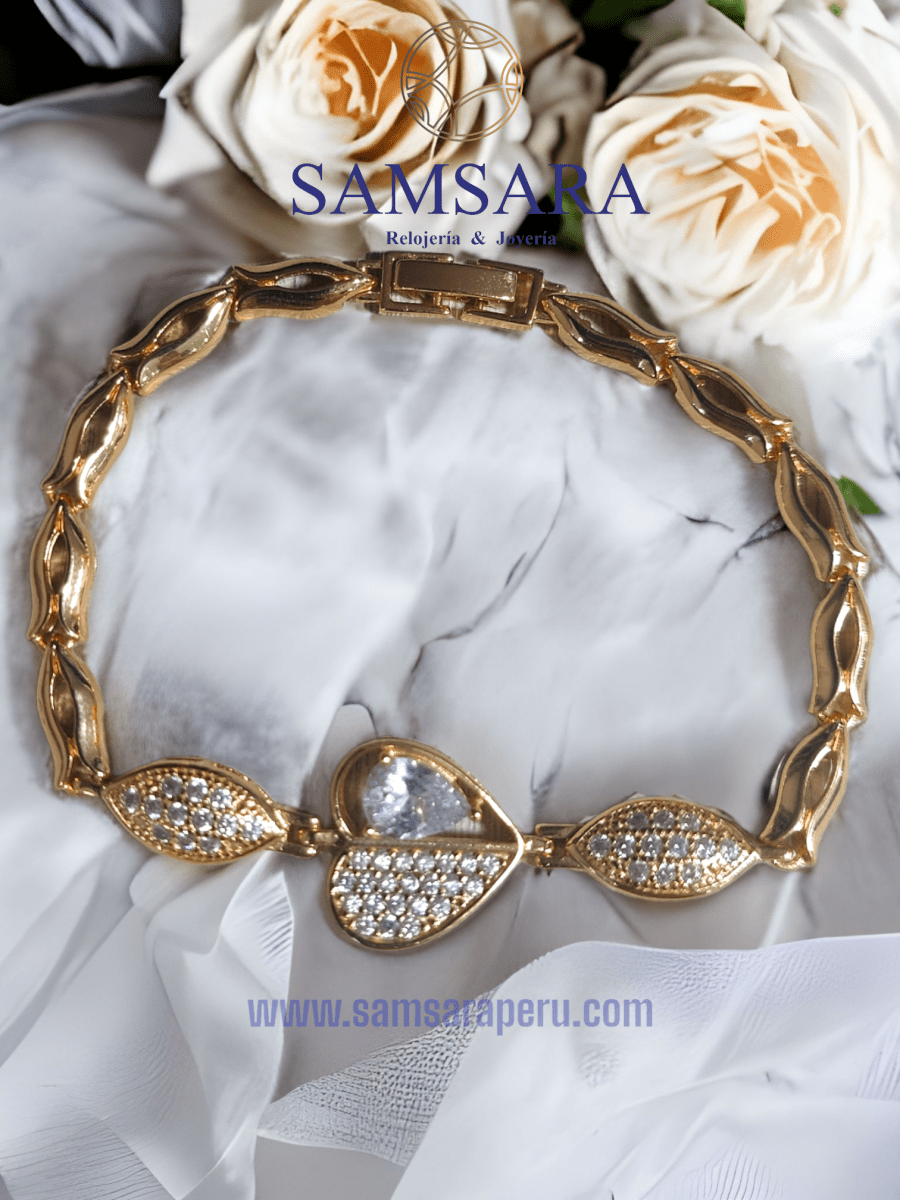 Pulsera de Dama Enchapada en oro de 18k, Calidad Garantizada - Samsara