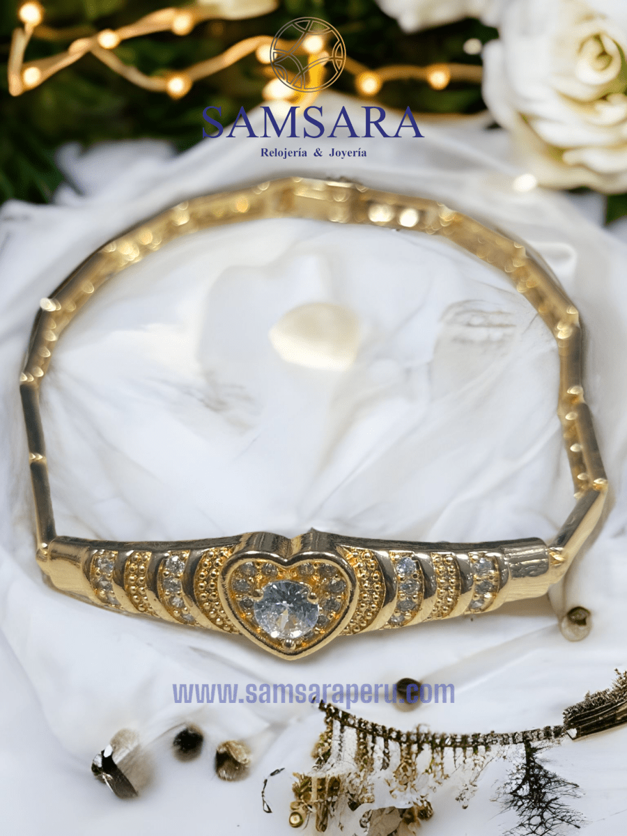 Pulsera de Dama Enchapada en oro de 18k, Calidad Garantizada - Samsara