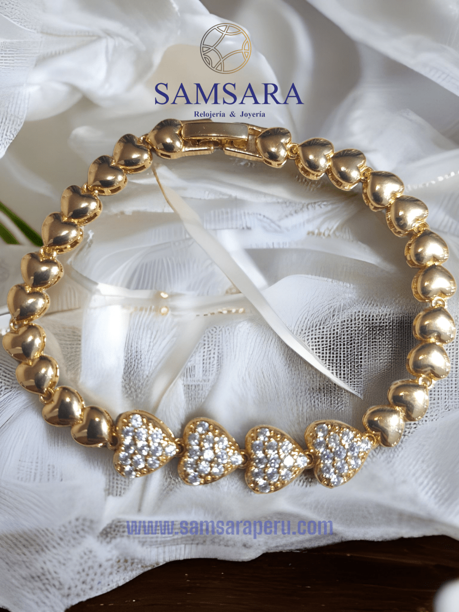 Pulsera de Dama Enchapada en oro de 18k, Calidad Garantizada - Samsara