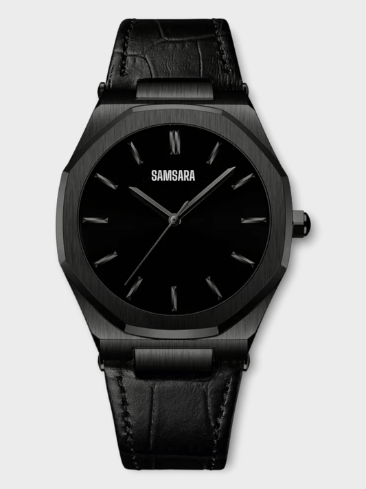 Reloj de Acero Inoxidable y Correa de Goma Para Hombre Resistente al Agua - Samsara