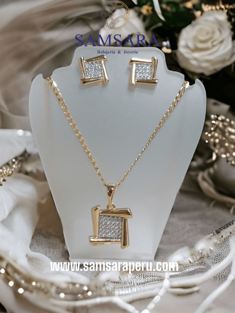 Set Enchapado en oro de 18k, Calidad Garantizada - Samsara