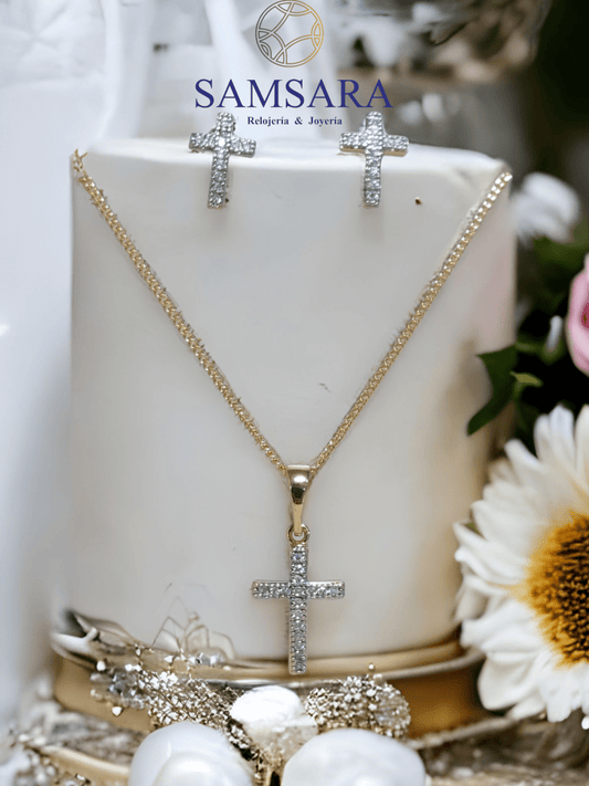 Set Enchapado en oro de 18k, Calidad Garantizada - Samsara